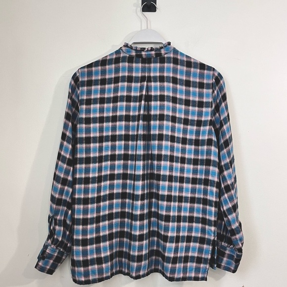 Rails Blue and Black Plaid Button Down Shirt - Picture 5 of 16